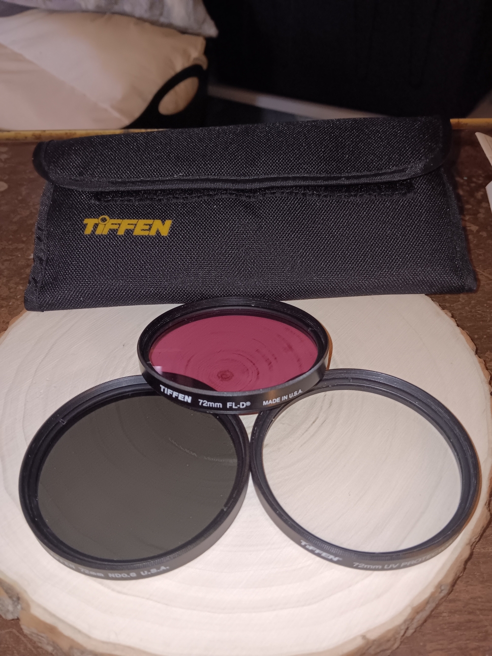 Tiffen 72mm Camera Filter Set with Case - Black and Magenta